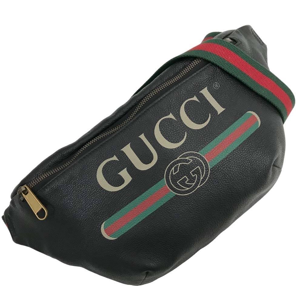Gucci Logo Belt Bag Sherry Crossbody Across the Shoulder Waist